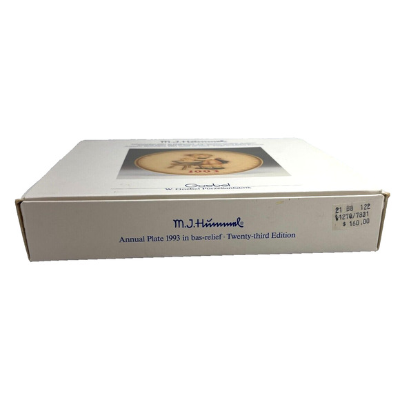 Vtg Goebel M.J. HUMMEL Annual Plate 1993 23rd Edition in a Series of 25 Hum 289 - Picture 11 of 14